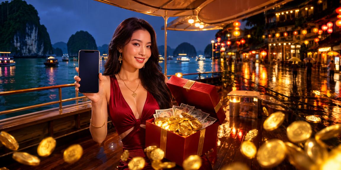 Người dùng tại Hạ Long xem lịch thể thao trên mobile trong không khí lễ hội