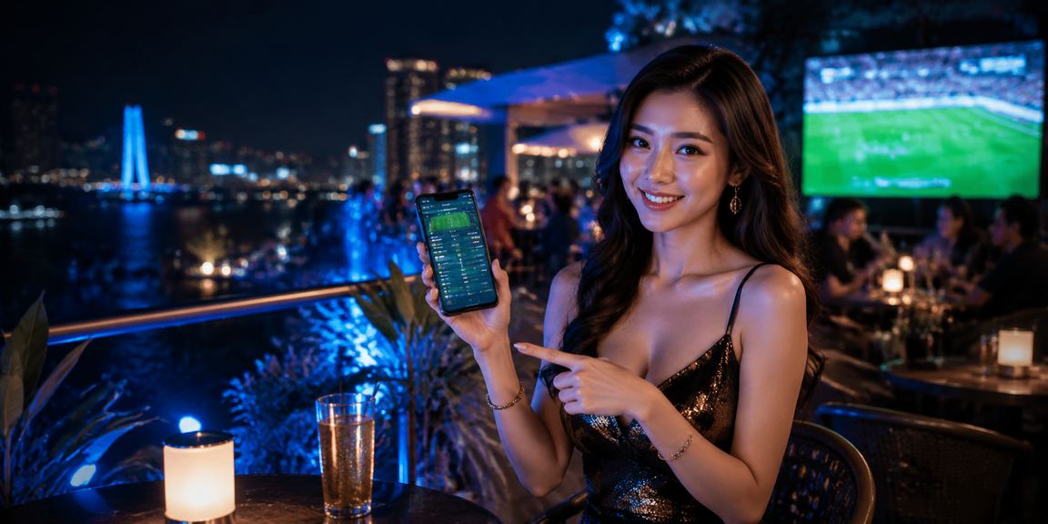 Người dùng Hà Nội xem giao diện giải trí ec3 trên điện thoại bên ly cà phê